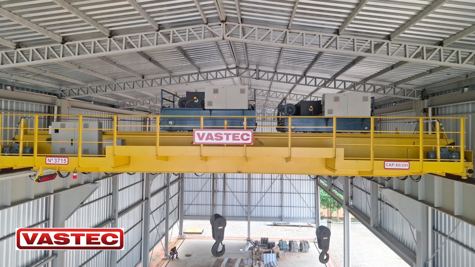 Ponte Rolante Vastec Viga Dupla Capacidade 60/20 Toneladas